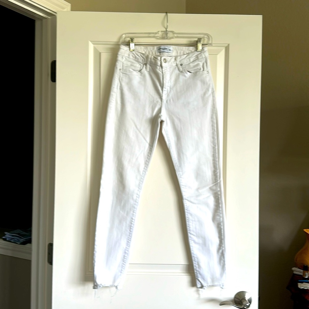 Just Black white denim jeans